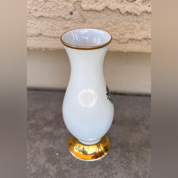 Vtg Plankenhammer Floss Bavaria Germany FIDELITAS Karlsruhe Mini Vase Porcelain - Picture 4 of 7